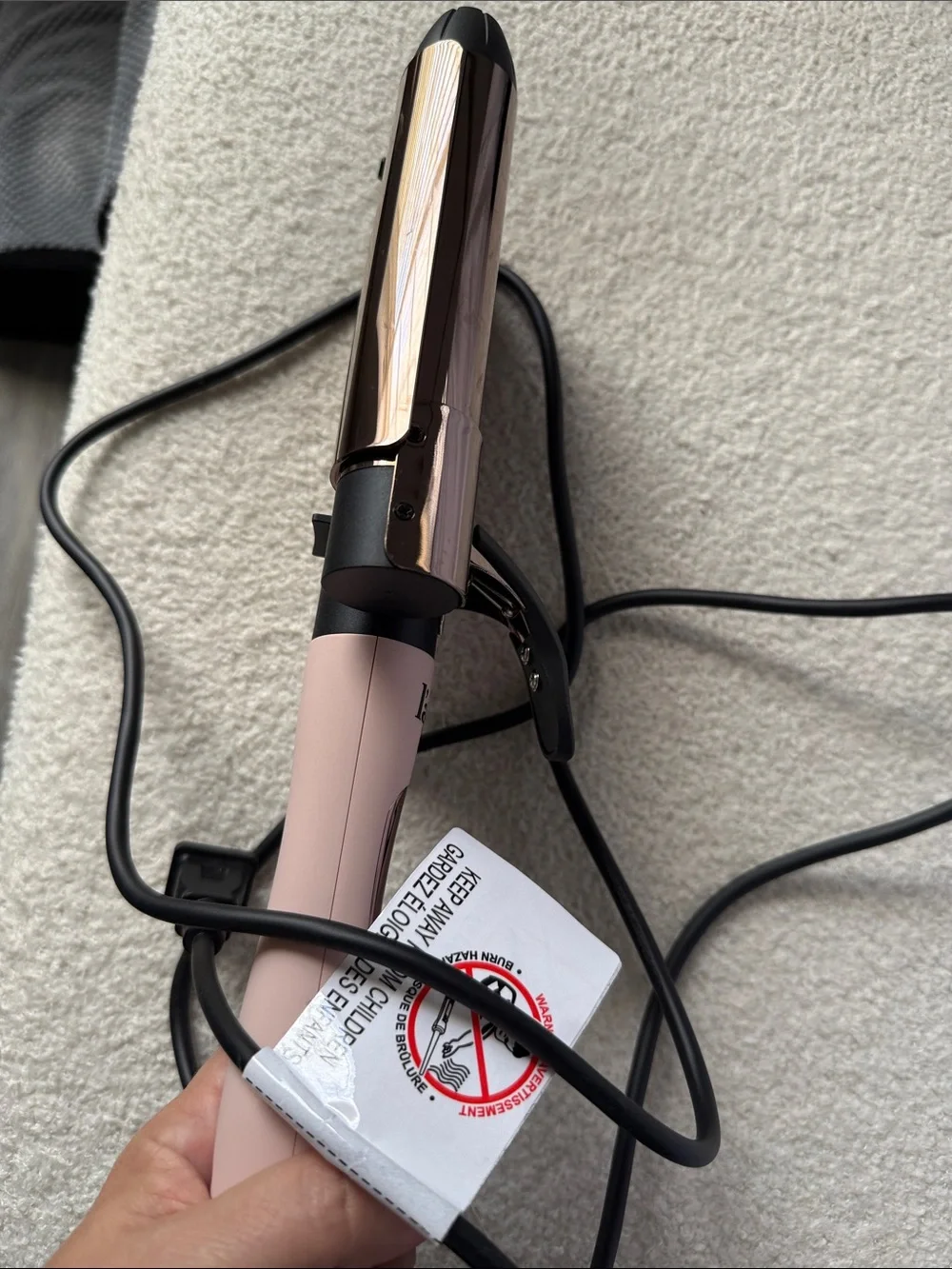 L’ange Le Waver 3-Barrel Titanium Hair Waver – Blush/Rose Gold